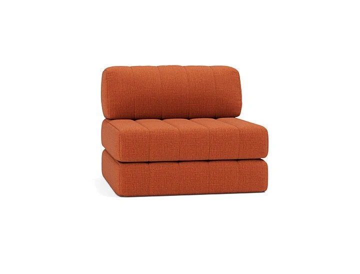 Fauteuil convertible en polyester recyclé orange 104x77cm Cozypad - Innovation living