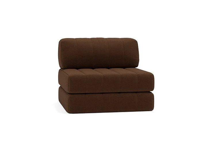 Fauteuil convertible en polyester recyclé marron 104x77cm Cozypad - Innovation living