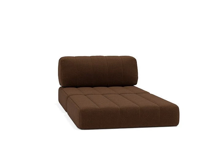 Fauteuil convertible en polyester recyclé marron 104x77cm Cozypad - Innovation living