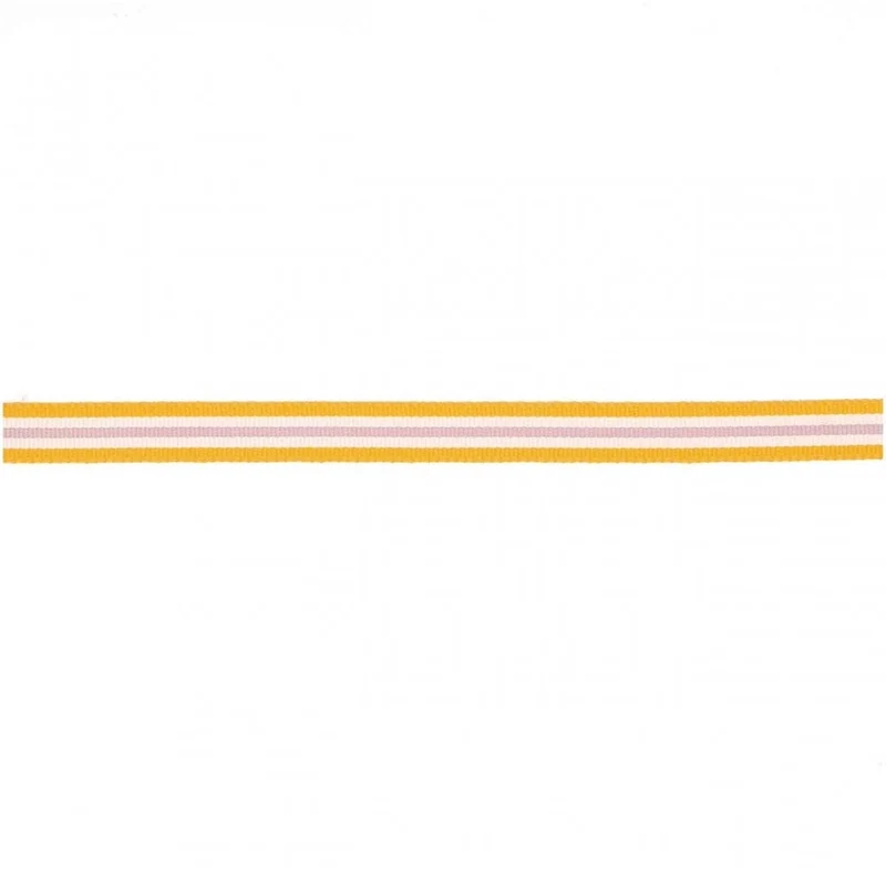MULTI STRIPE RIBBON - ORANGE, WHITE & LILAC