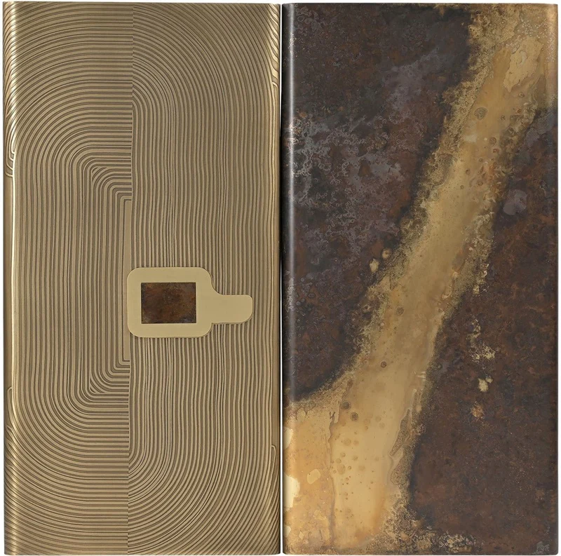 2 panneaux muraux en acier 103x12,5x101,5cm Course - Versmissen