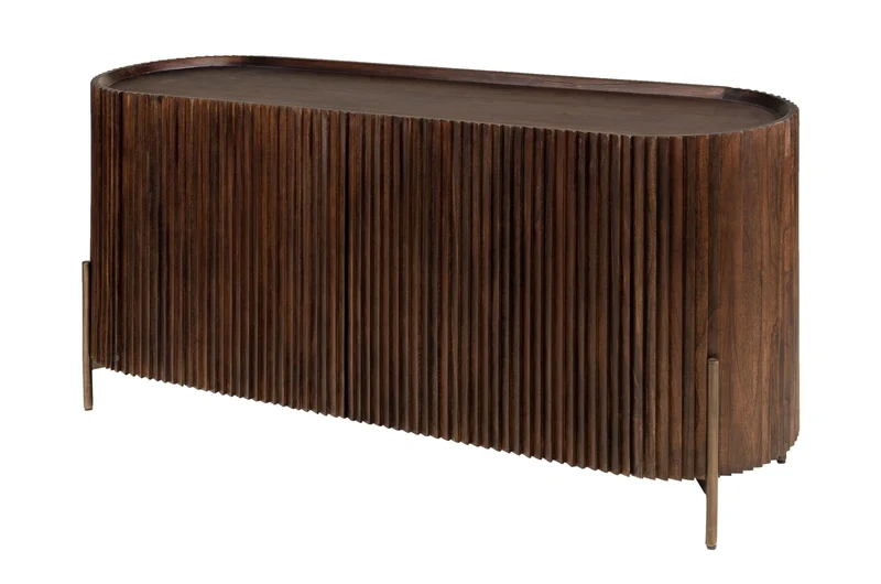 Buffet en bois et acier 150x45x71cm Pogoro - Versmissen