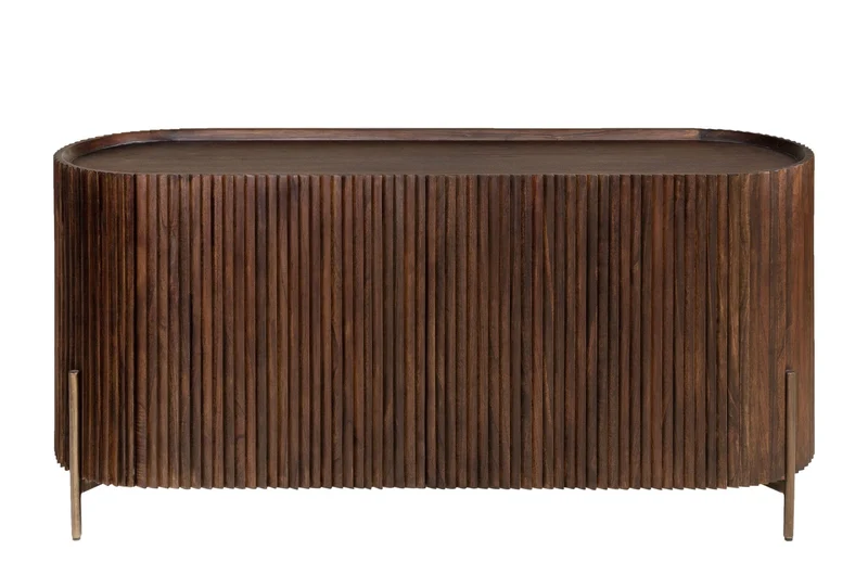 Buffet en bois et acier 150x45x71cm Pogoro - Versmissen