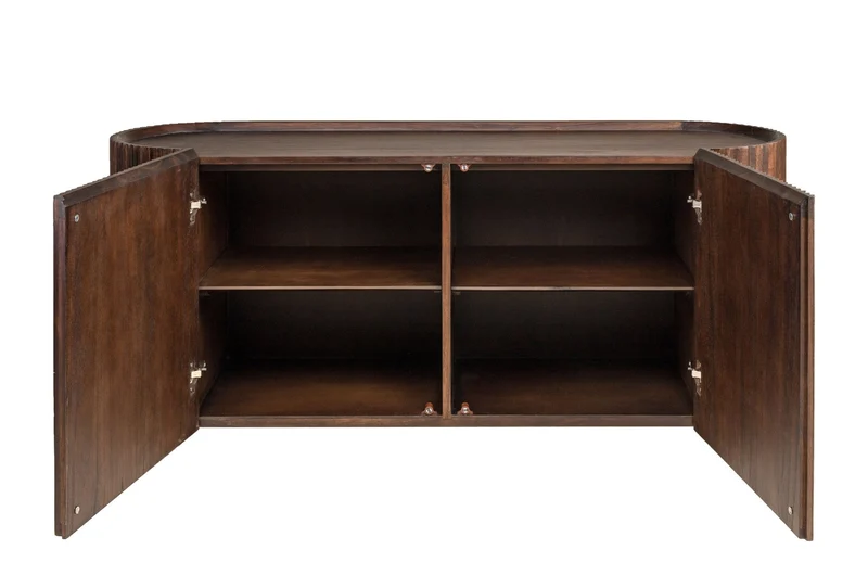 Buffet en bois et acier 150x45x71cm Pogoro - Versmissen