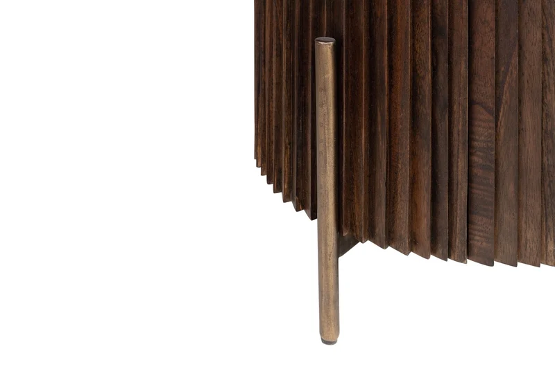 Buffet en bois et acier 150x45x71cm Pogoro - Versmissen