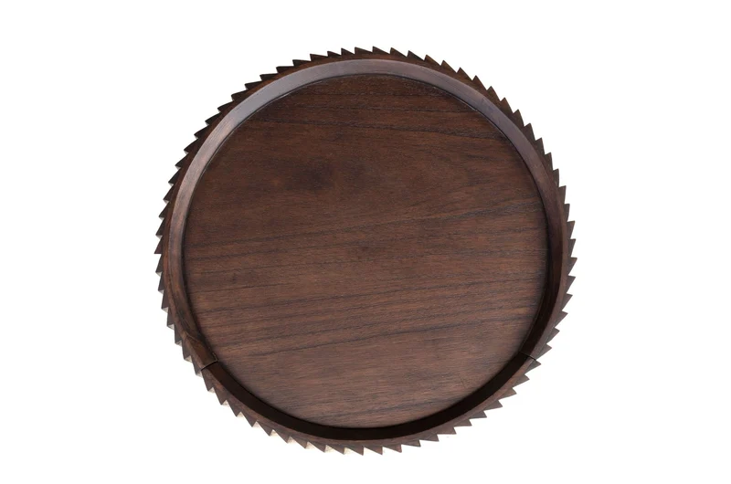 Table d'appoint en bois et en acier 47x57cm Pogoro - Versmissen