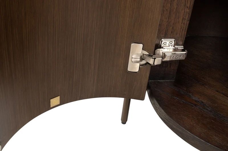 Table d'appoint en bois et en acier 47x57cm Pogoro - Versmissen