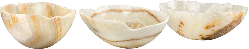 3 bols en onyx beige Onp - Versmissen