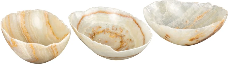 3 bols en onyx beige Onp - Versmissen