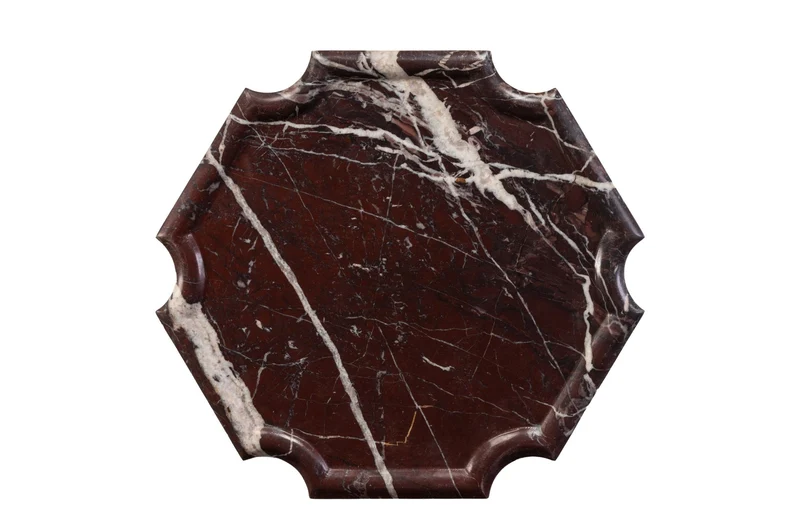 Plateau en marbre rosso levanto foncé 30,5x2cm Kiko - Versmissen