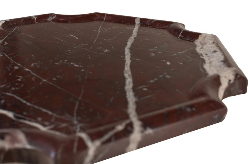 Plateau en marbre rosso levanto foncé 30,5x2cm Kiko - Versmissen