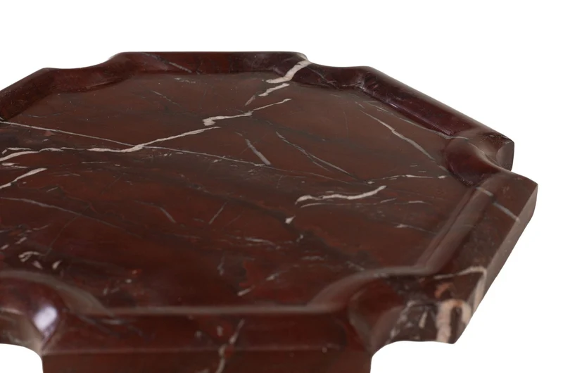 Plateau en marbre rosso levanto foncé 21x2cm Kiko - Versmissen