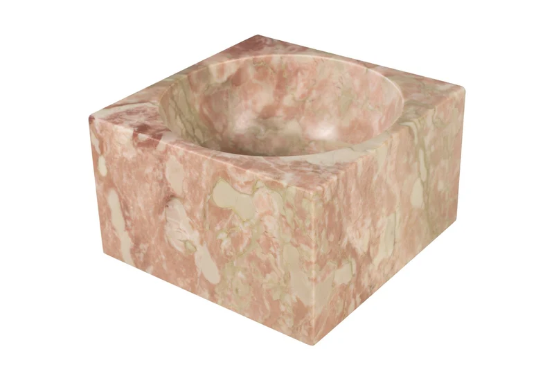 Vide poche en marbre rose et vert 18x11cm Juno - Versmissen