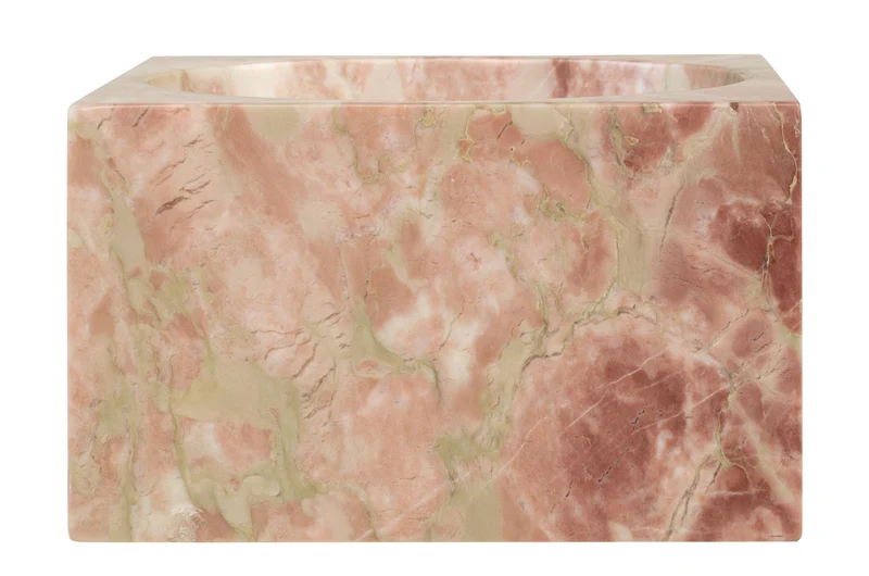 Vide poche en marbre rose et vert 18x11cm Juno - Versmissen