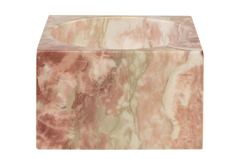 Vide poche en marbre rose et vert 18x11cm Juno - Versmissen
