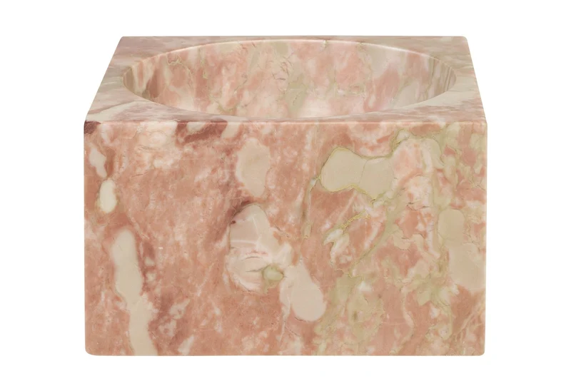 Vide poche en marbre rose et vert 18x11cm Juno - Versmissen