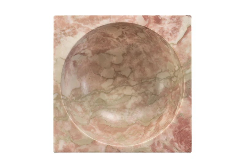 Vide poche en marbre rose et vert 18x11cm Juno - Versmissen