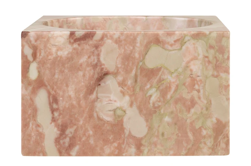 Vide poche en marbre rose et vert 18x11cm Juno - Versmissen