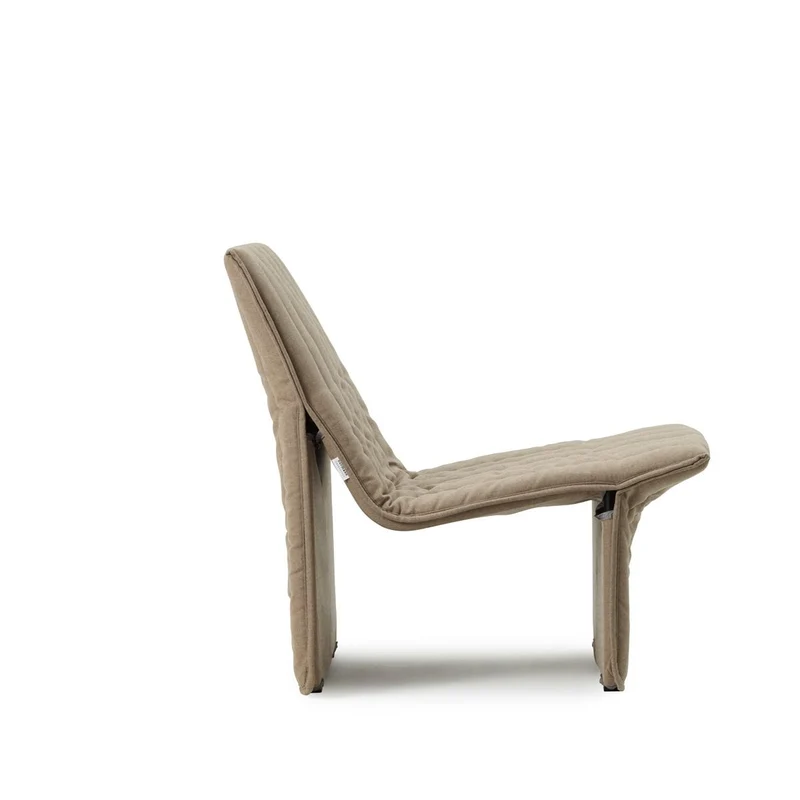 Fauteuil en acier et tissu coffee 70x68cm Limit - Normann Copehagen