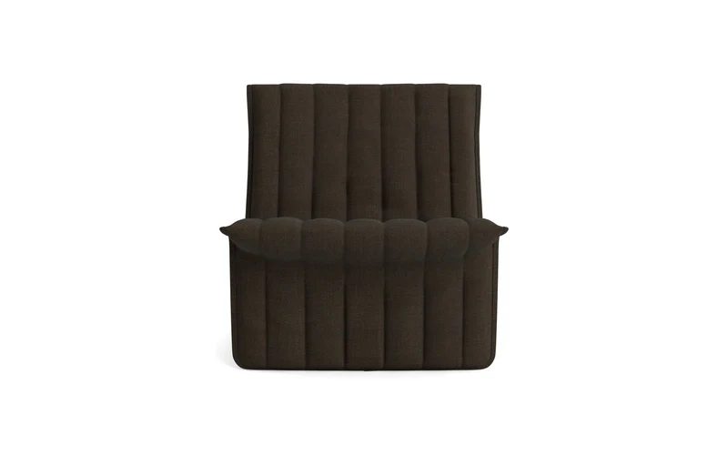 Fauteuil en acier et tissu marron foncé 70x68cm Limit - Normann Copehagen