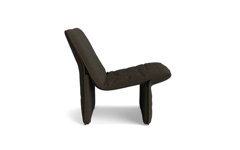 Fauteuil en acier et tissu marron foncé 70x68cm Limit - Normann Copehagen