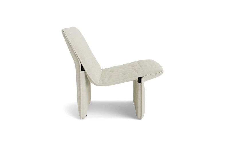 Fauteuil en acier et tissu beige 70x68cm Limit - Normann Copehagen