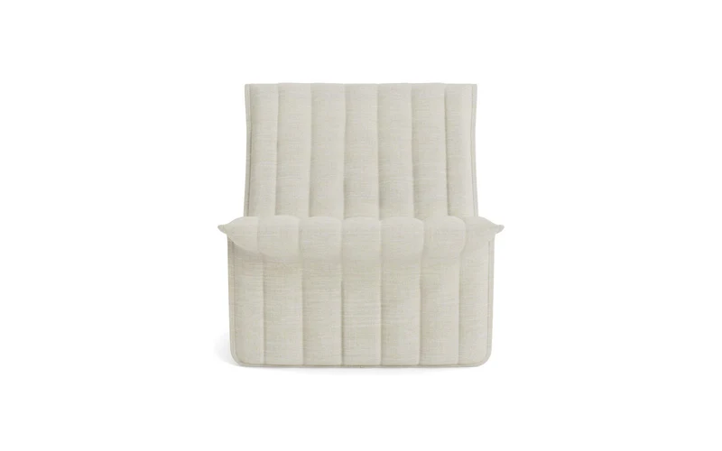 Fauteuil en acier et tissu beige 70x68cm Limit - Normann Copehagen