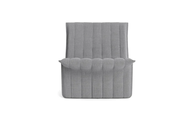 Fauteuil en acier et tissu gris 70x68cm Limit - Normann Copehagen