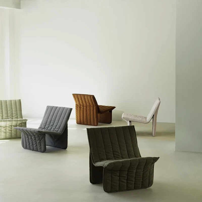 Fauteuil en acier et tissu gris 70x68cm Limit - Normann Copehagen