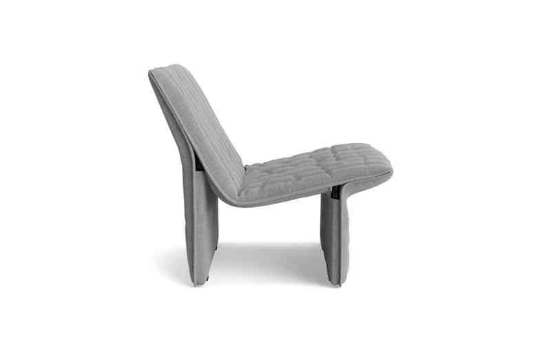 Fauteuil en acier et tissu gris 70x68cm Limit - Normann Copehagen