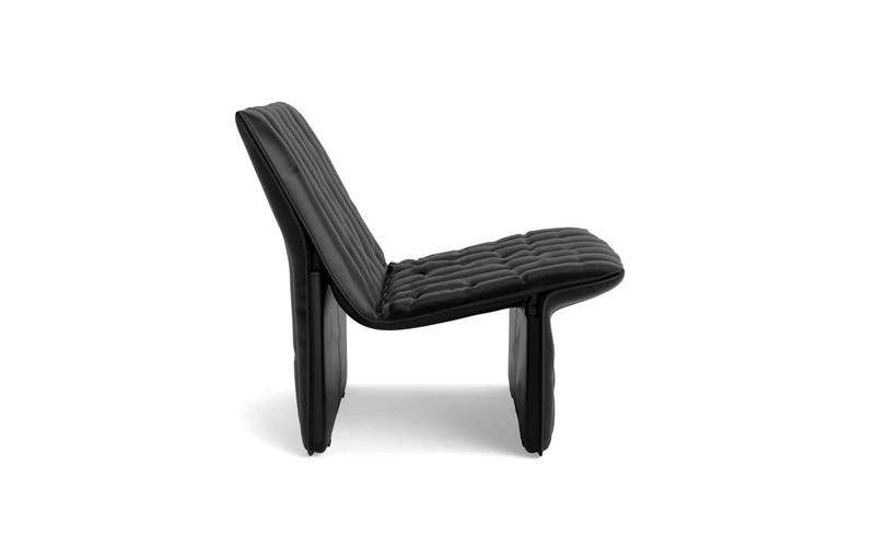 Fauteuil en cuir noir 70x68cm Limit - Normann Copehagen