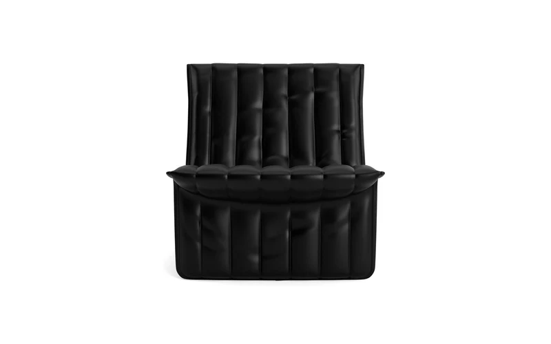 Fauteuil en cuir noir 70x68cm Limit - Normann Copehagen