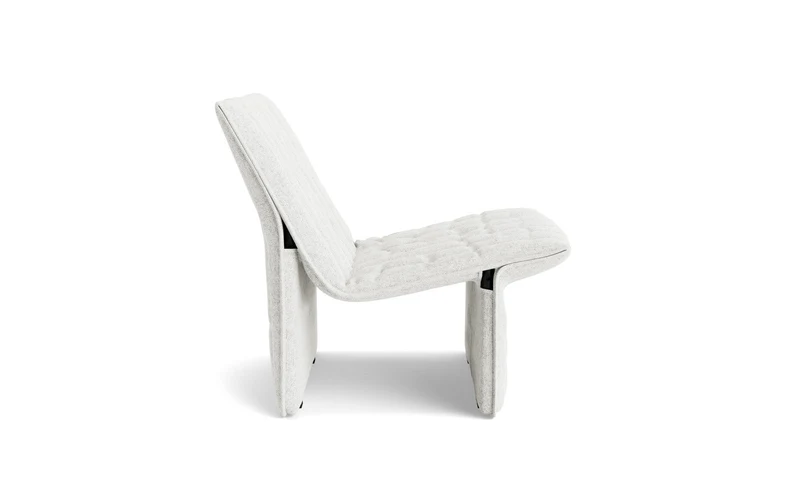 Fauteuil en acier et tissu gris clair 70x68cm Limit - Normann Copehagen