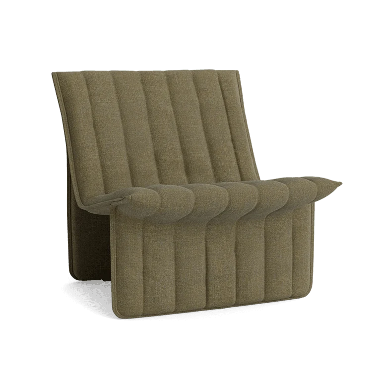 Fauteuil en acier et tissu kaki 70x68cm Limit - Normann Copehagen
