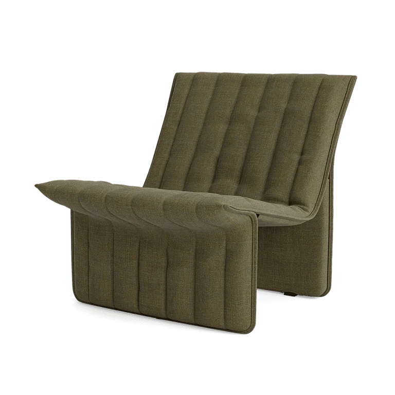 Fauteuil en acier et tissu kaki 70x68cm Limit - Normann Copehagen