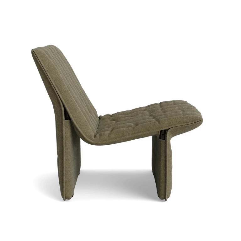 Fauteuil en acier et tissu kaki 70x68cm Limit - Normann Copehagen