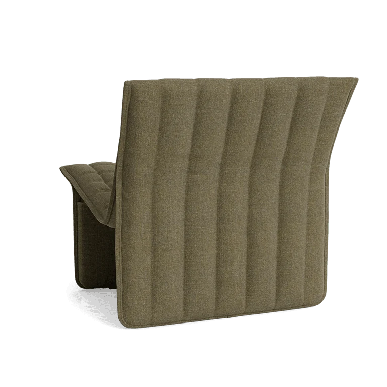 Fauteuil en acier et tissu kaki 70x68cm Limit - Normann Copehagen
