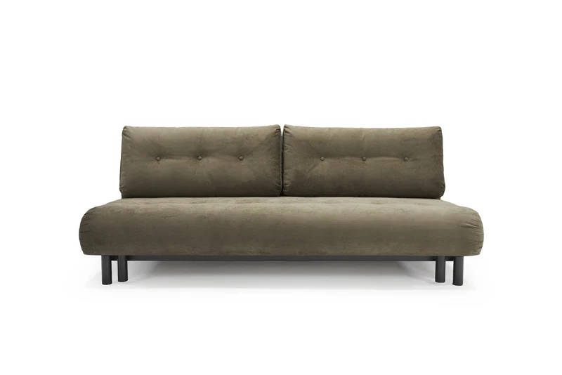 Canapé convertible en polyester recyclé kaki 200x108x79cm Nabli - Innovation living