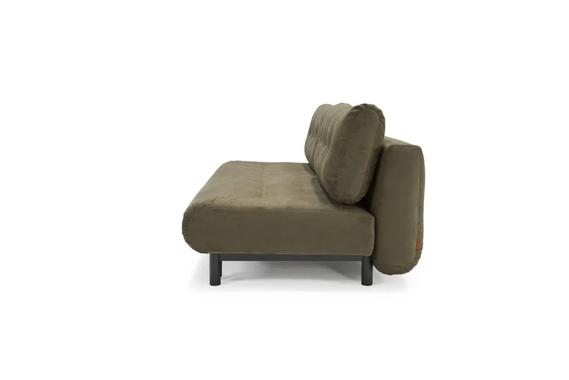 Canapé convertible en polyester recyclé kaki 200x108x79cm Nabli - Innovation living