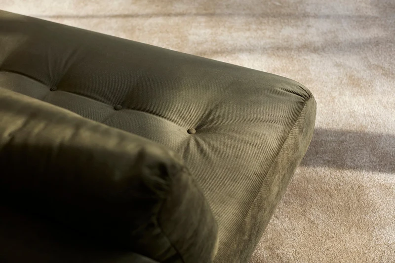 Canapé convertible en polyester recyclé kaki 200x108x79cm Nabli - Innovation living