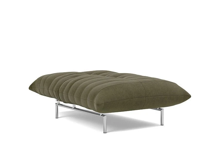 Fauteuil convertible en polyester recyclé kaki 101x96x81cm Mikunjo - Innovation living