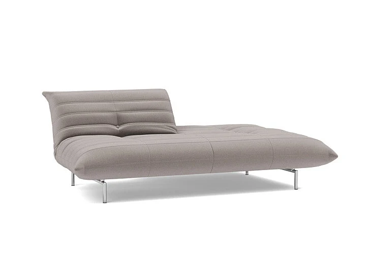 Canapé convertible en polyester recyclé gris 211x96x81cm Mikunjo - Inovation Living