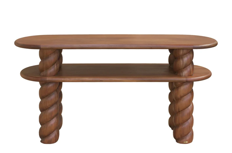 Console en bois d'acajou 164x49x77,5cm Nami - Versmissen