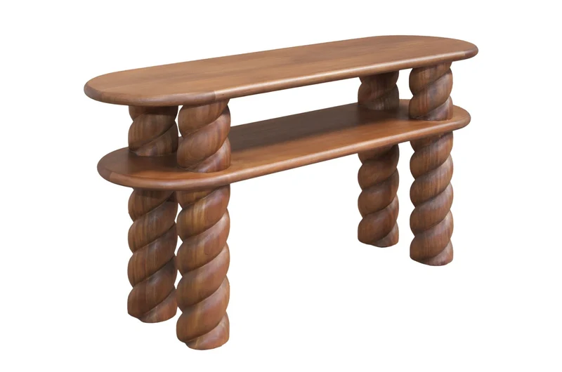 Console en bois d'acajou 164x49x77,5cm Nami - Versmissen
