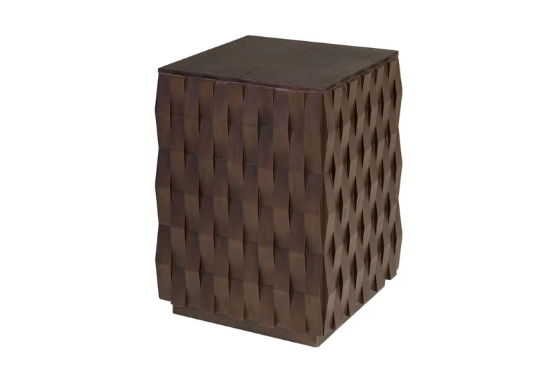 Table d'appoint en bois mindi foncé 37x52cm Naga - Versmissen