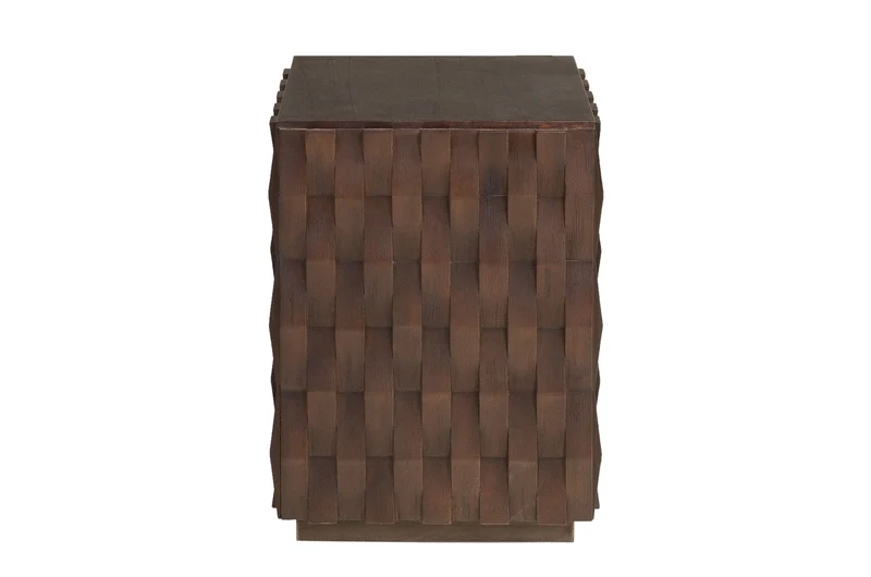 Table d'appoint en bois mindi foncé 37x52cm Naga - Versmissen