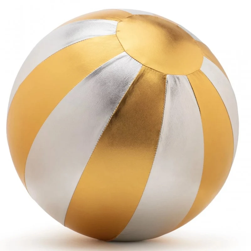 XXL FABRIC BALL 40cm - CIRCUS SILVER + GOLD