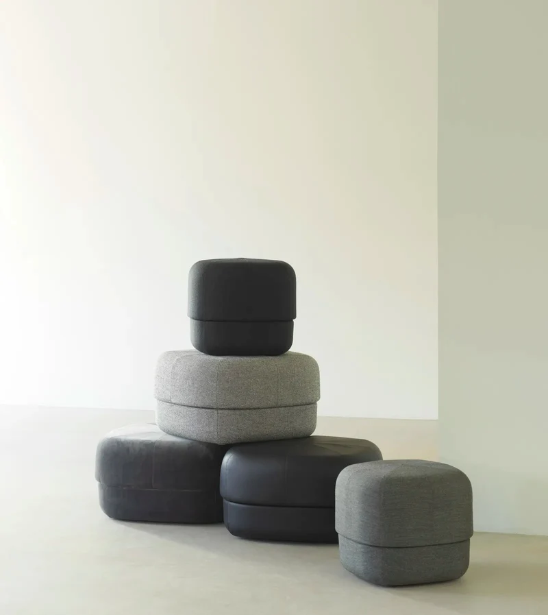 Pouf en tissu 65 cm gris hallingdal Circus - Normann Copenhagen