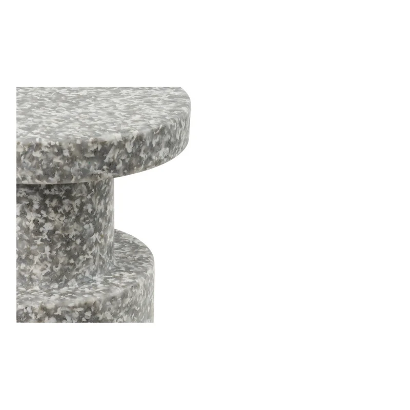 Tabouret en polyéthylène recyclé gris Bit Stool - Normann Copenhagen