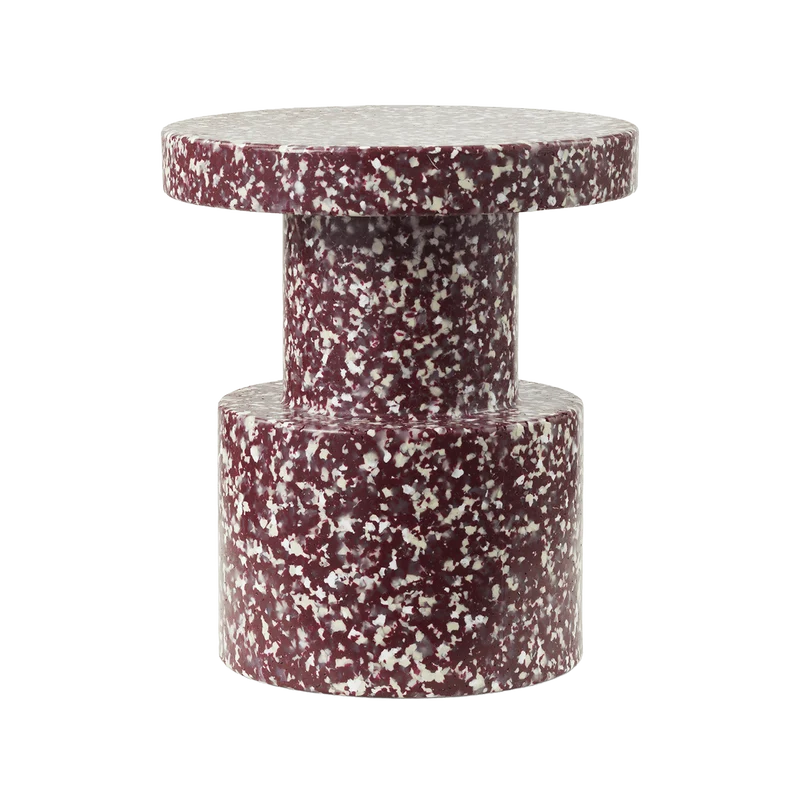 Tabouret en polyéthylène recyclé bordeeaux Bit Stool - Normann Copenhagen
